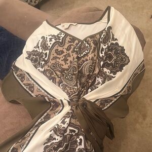 Elegant Paisley Print Dress